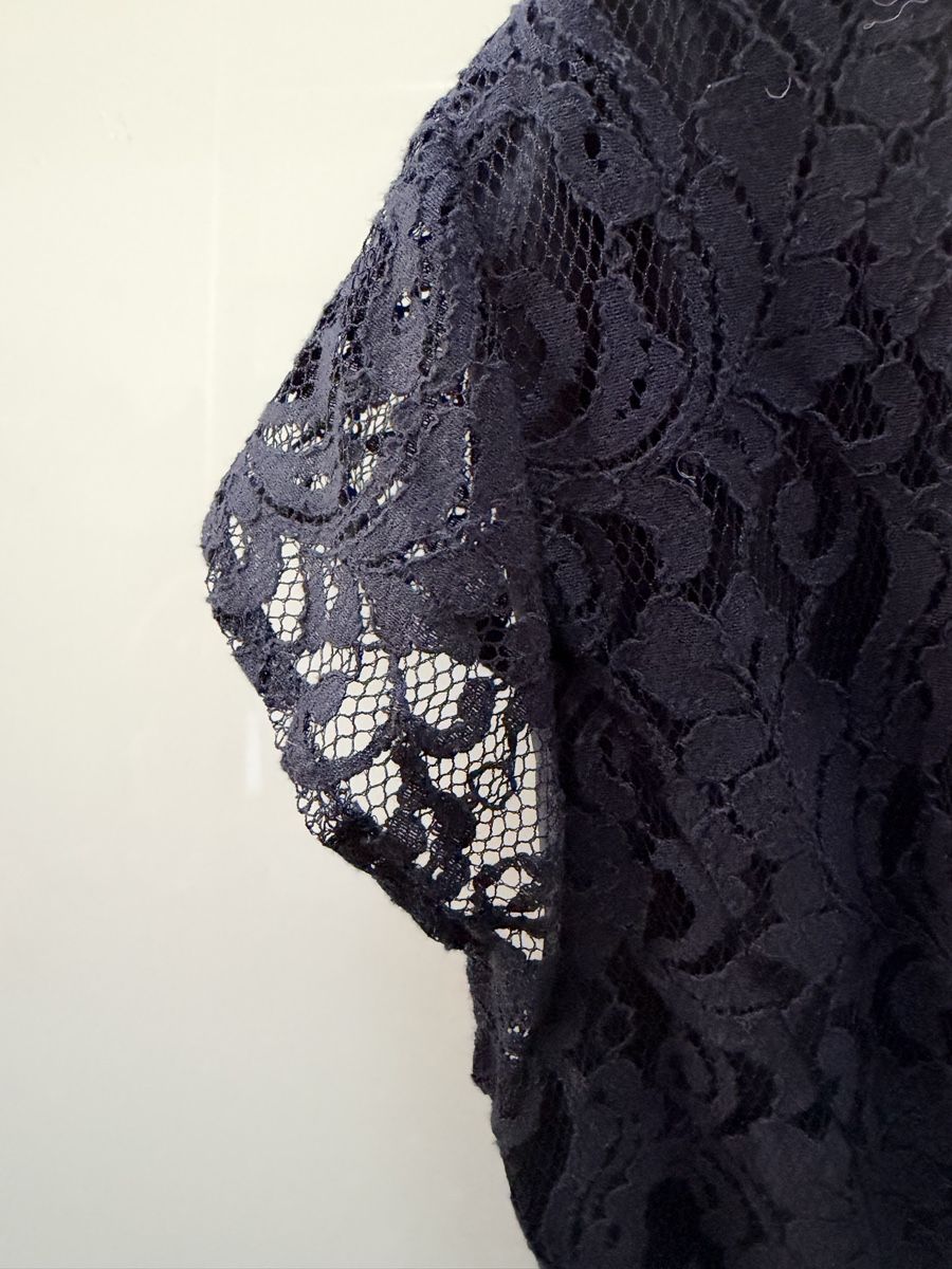 Taifun Vestiti: Spitzenkleid, Dunkelblau – Nuovo (secondo la descrizione) da Grindelwald venduto da wand_24 4