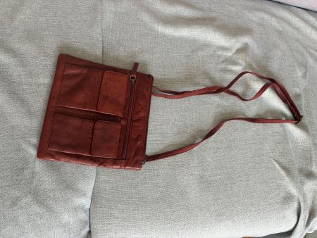 Echtes Leder Tasche H 20 x B 22