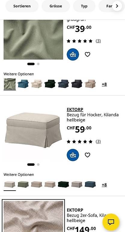 Ikea Divani: Sofa, Polstersessel und Fusshocker – Usato da Langnau i. E. venduto da Sword_ofJehu 4