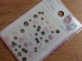 Nail Sticker Plum Nail Seal - Gyaru Japan Kawaii Paw Cats