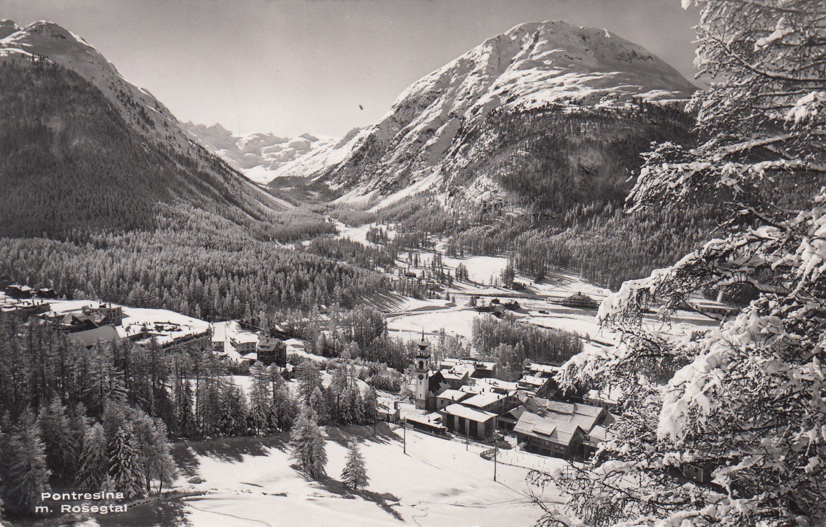 Cartoline postali: Pontresina 1953 – Usato da Bürglen TG venduto da StampGraf