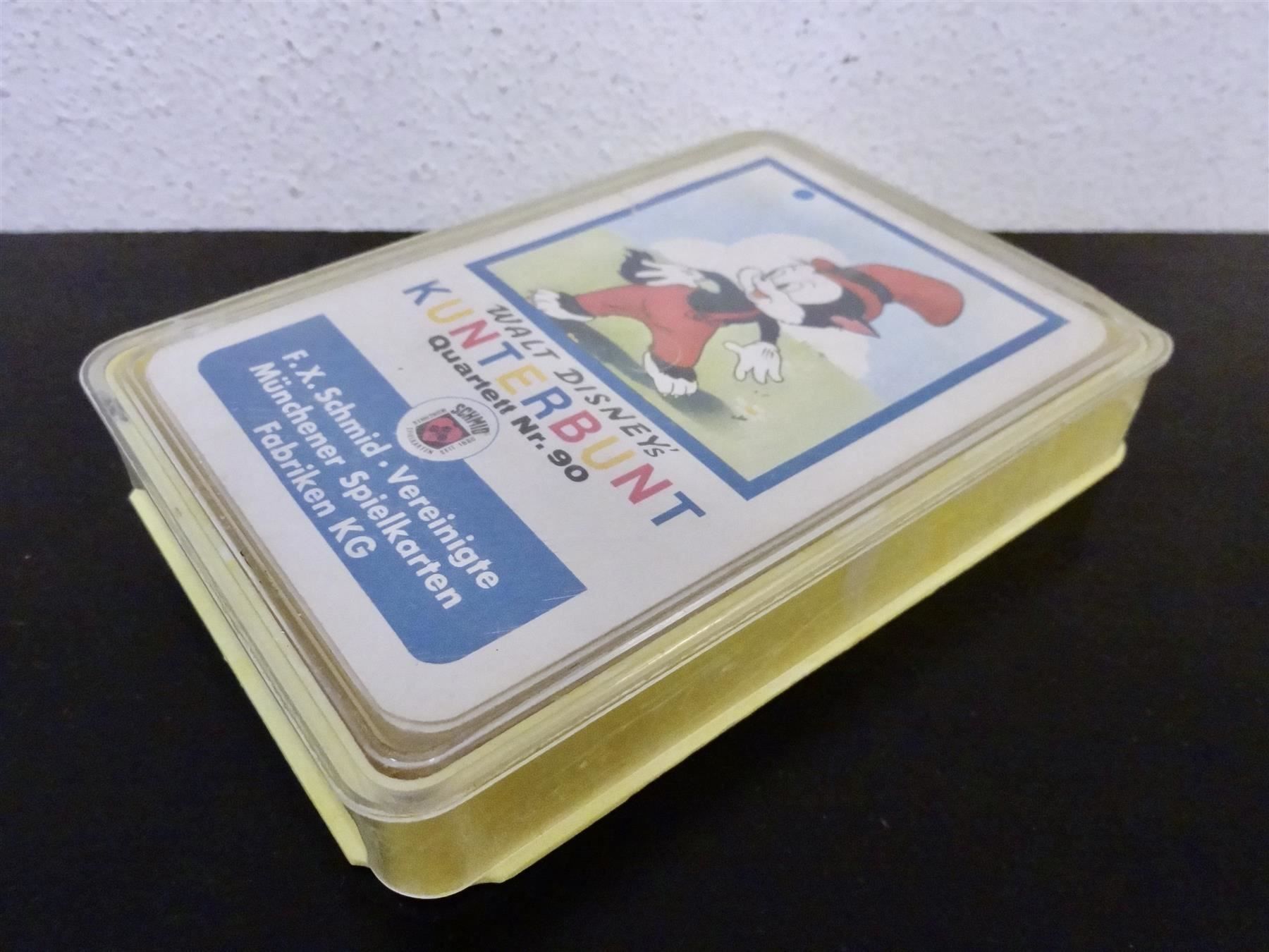 Disney Spiele: altes Quartett WALT DISNEY KUNTERBUNT – Gebraucht aus Kerzers von wisaundso 1