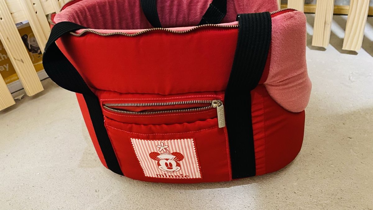 Niches, paniers: Hunde Tragetasche Minnie Mouse Gr. M rot – D'occasion à Killwangen par Fefy