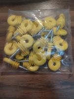 Isolatoren gelb für Draht und Band 25 Stück neu 1990