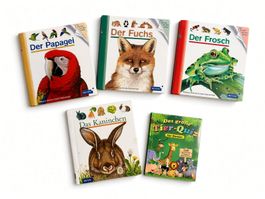 4+1 Meyers Kinderbücher Frosch Fuchs Papagei Kaninchen +Quiz