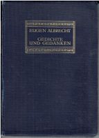 Eugen Albrecht Gedichte und Gedanken (1910)