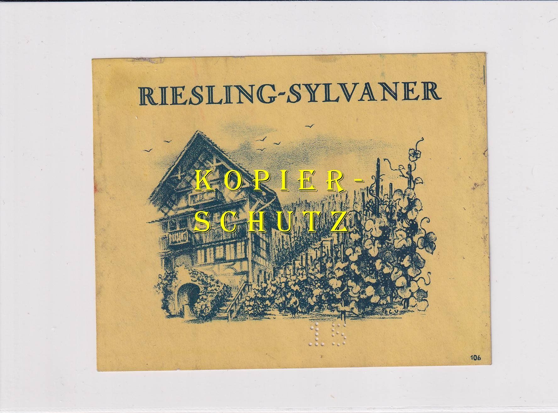 Carta: Etikette - Riesling-Sylvaner /bd – Usato da Hombrechtikon venduto da Rudolf07
