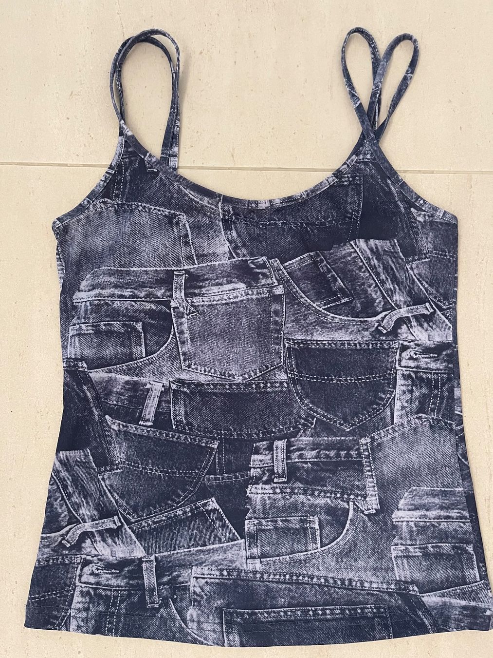 Tops: Denim Pattern Top Gr 38 (wir neu) – Neuf (Voir description) à Luzern par Sono2