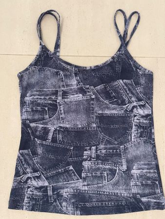 Denim Pattern Top Gr 38 (wir neu)