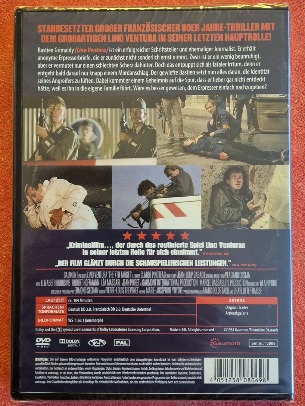 Tutti i DVDs: Tödliche Angst / Lino Ventura – Nuovo e nell'imballaggio originale da Chur venduto da dluli 1