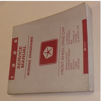 1986 Shop Manual FWD DODGE CHRYSLER PLYMOUTH Wiring Diagrams
