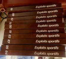 Lot de 11 livres anciens « Exploits sportifs » – 1978 à 1989
