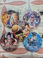 Anime Anstecker Set One Piece Sabo Luffy Ace Marco 5 Stk