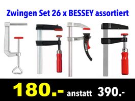 🔴  Zwingen Set 26 x BESSEY assortiert /449B