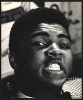 Fotografie Boxer Muhammad Ali in der Nah