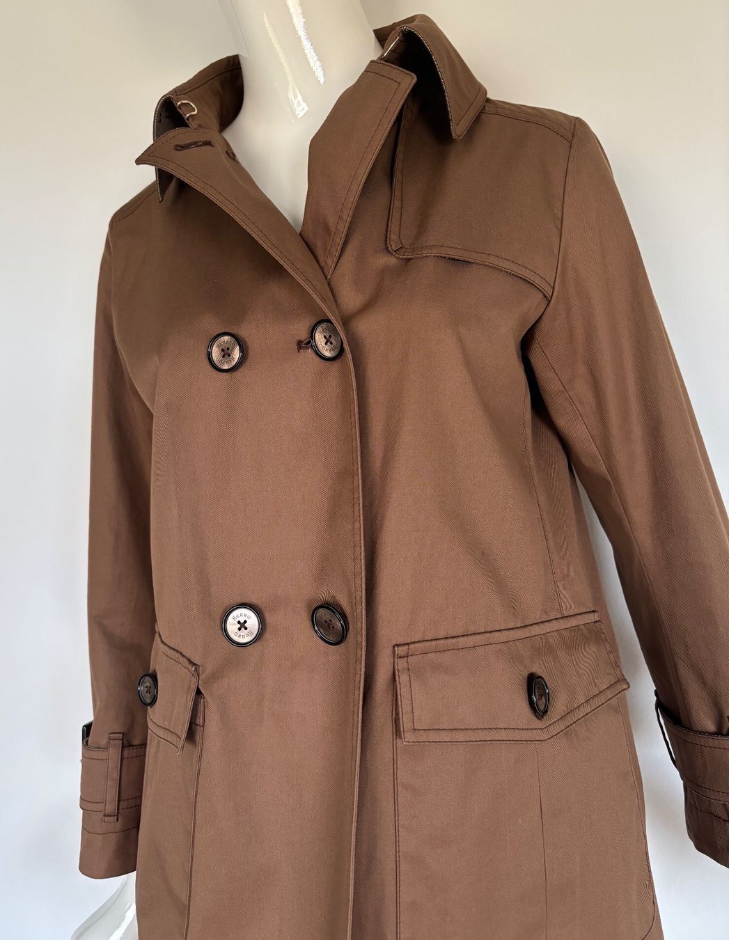Herno Giacche: Herno Trenchcoat cognac - EU 36 - Top Zustand – Usato da Bottmingen venduto da Merkur_Basel 1
