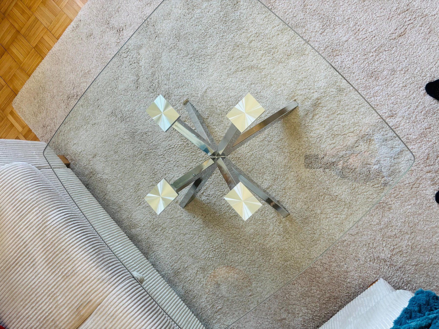 Tavoli: Table en verre et métal – Nuovo (secondo la descrizione) da Genève venduto da ele_b7wq 3