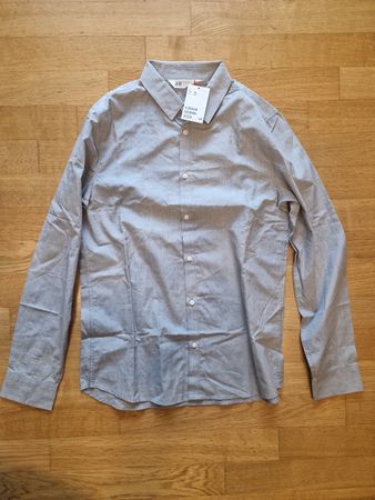 Chemise H&M grise, taille 170, neuve avec étiquette!