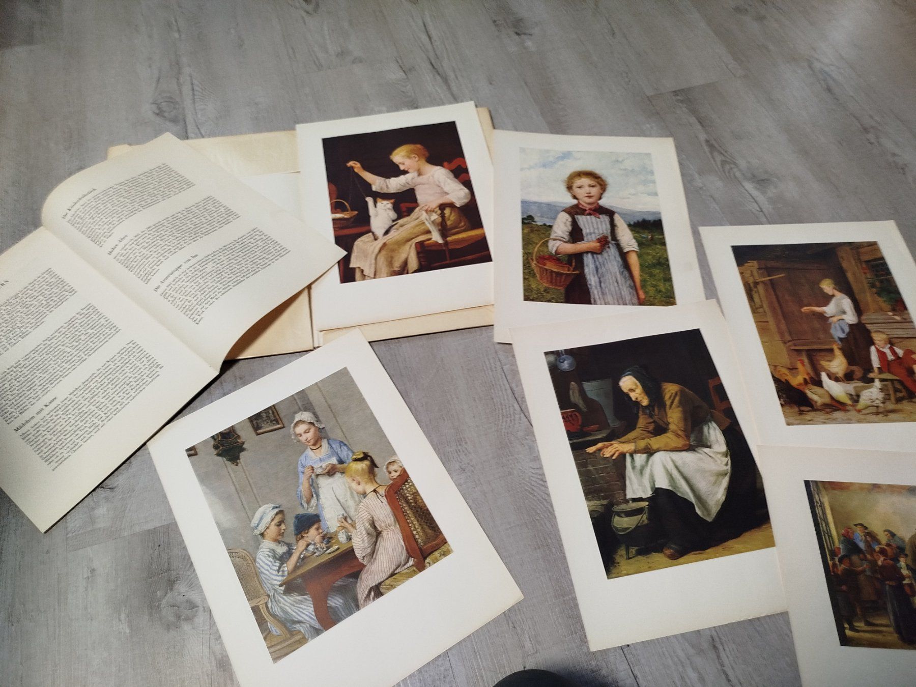 Dipinti: Albert Anker 2 Kunstmappen farbige Drucke & Beschrieb – Usato da Glashütten venduto da lightmoon 6