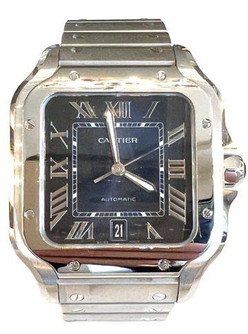 Cartier Orologi: Cartier Santos blue GM - WSSA0071 – Usato da Zürich venduto da juwelier-damken
