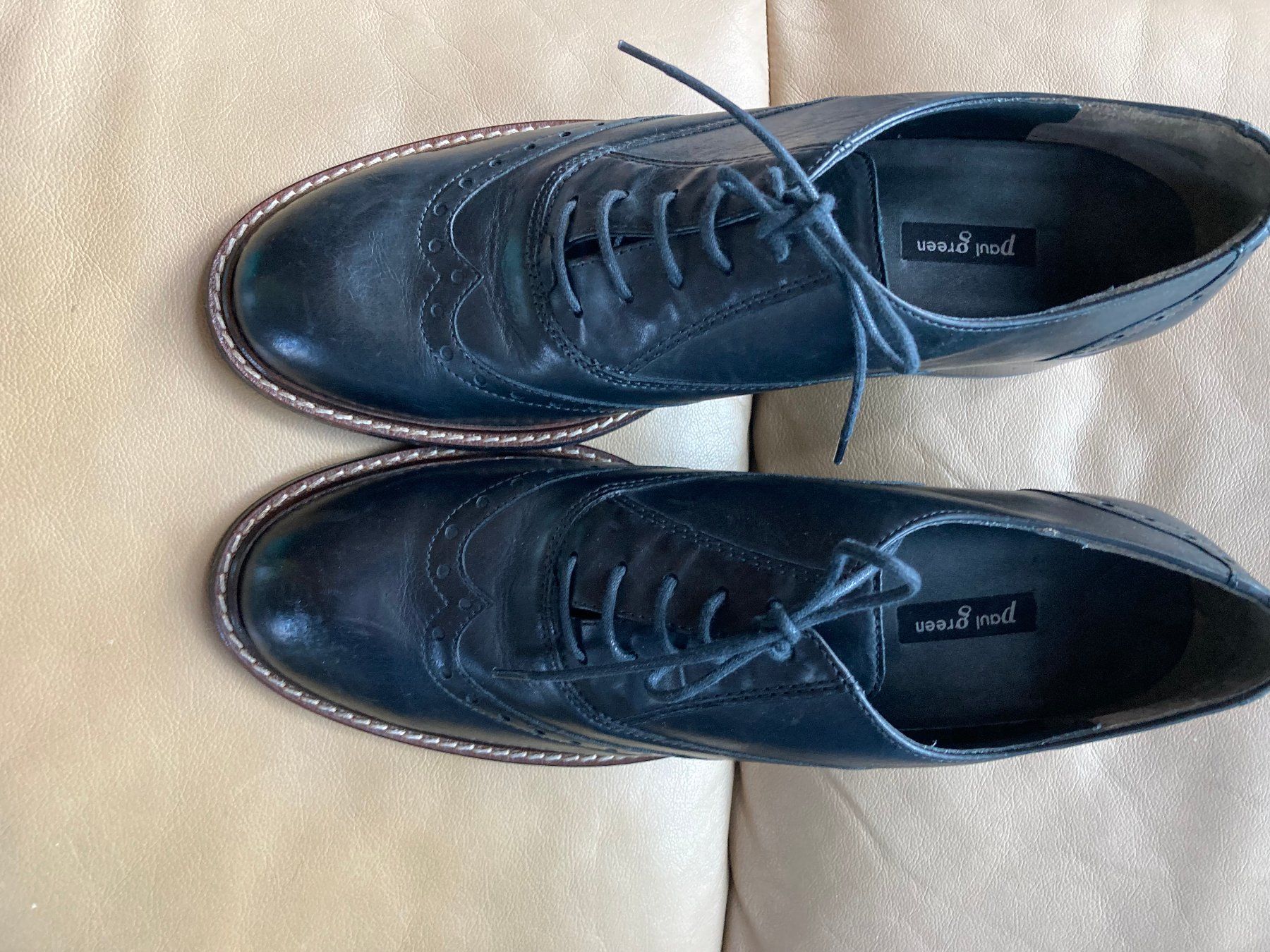 Paul Green Scarpe da donna: PG Budapester Schnürer schwarz Gr. 7 / 40.5  NEU – Nuovo (secondo la descrizione) da Dörflingen venduto da rudis-55 1