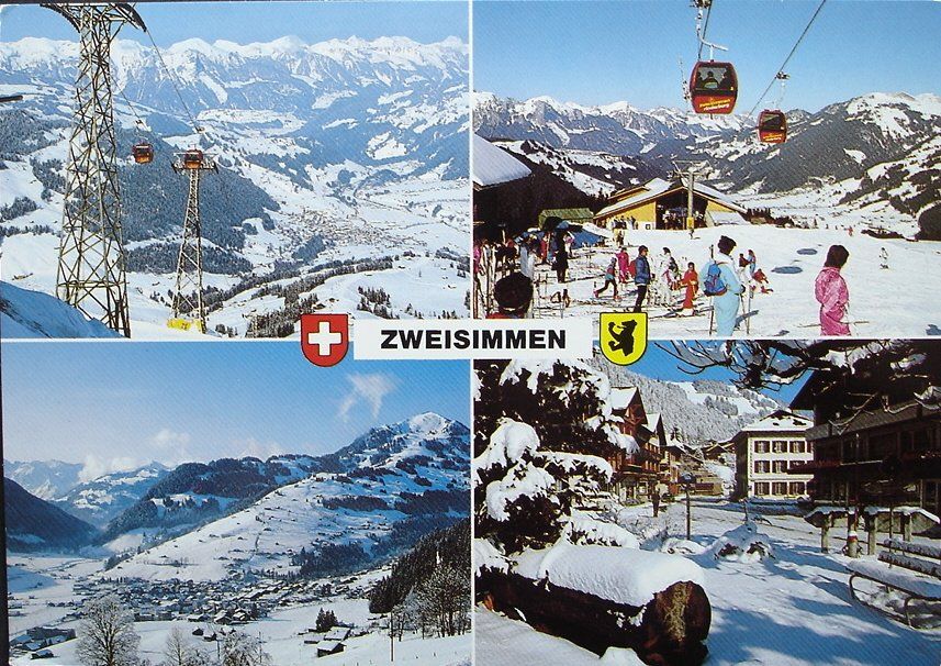 Cartes postales: ZWEISIMMEN Gondelbahn Rinderberg – D'occasion à Jona par philajona