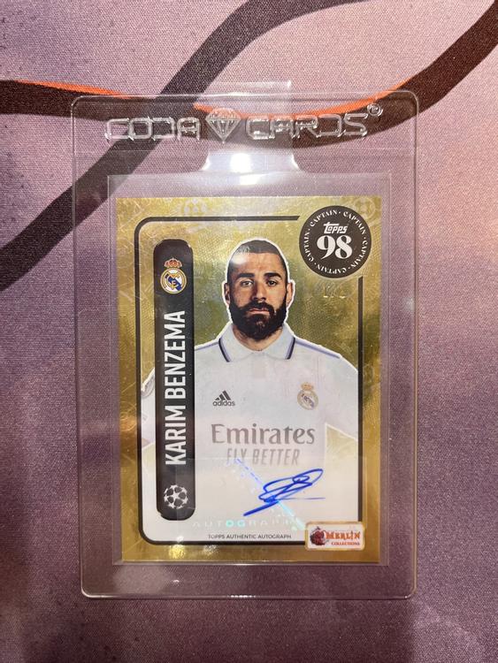 Topps Merlin 98 Karim Benzema Autograph Auto 1/1 Gold | Kaufen auf