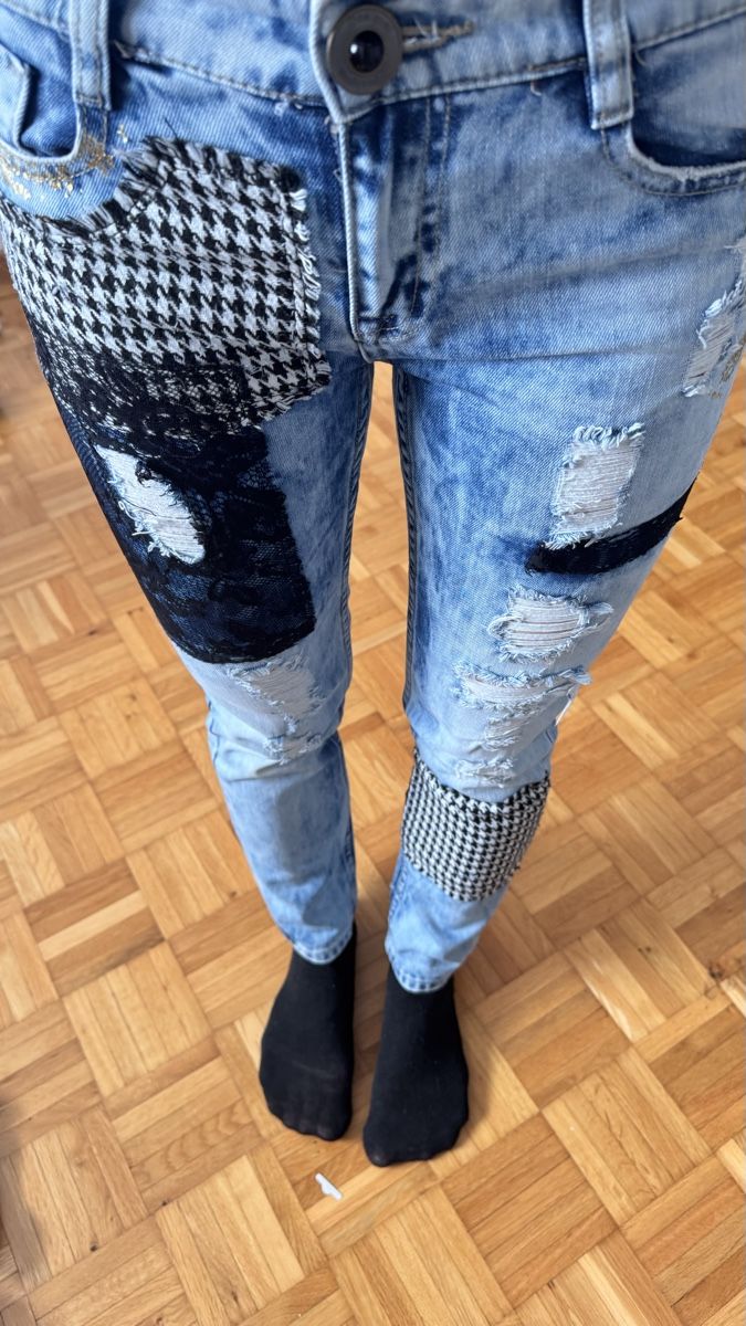Desigual Jeans: Desigual Jeans Gr 24 Patchwork Hippie Style – Neu (gemäss Beschreibung) aus Landquart von Happyhippo42 3