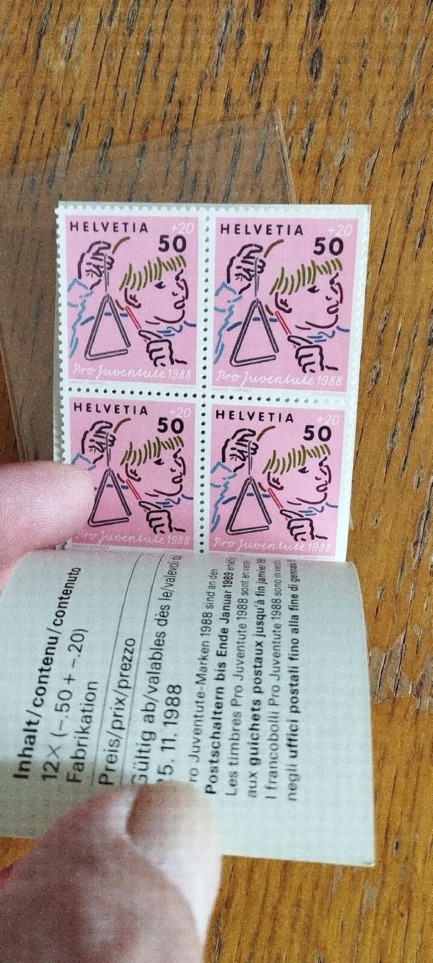 Tutti i francobolli: Markenheftchen Pro Juventute 1988 – Nuovo e nell'imballaggio originale da Oberdorf SO venduto da and_jxk2 1