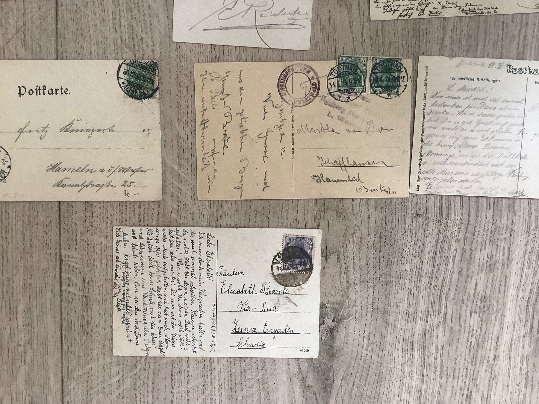 Cartoline postali: 19 gelaufene Ansichtskarten Deutschland 1899 - 1947 – Usato da St. Gallen venduto da herbrig2 9