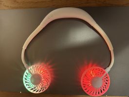 Tragbarer Nacken-Ventilator.