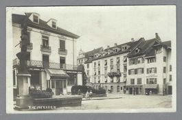 1926, RHEINFELDEN, DORFPLATZ, SEHR SCHÖNE SAUBERE FOTOKARTE