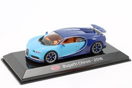 Bugatti Chiron seit 2016 hellblau / dunkelblau   1:43 Altaya