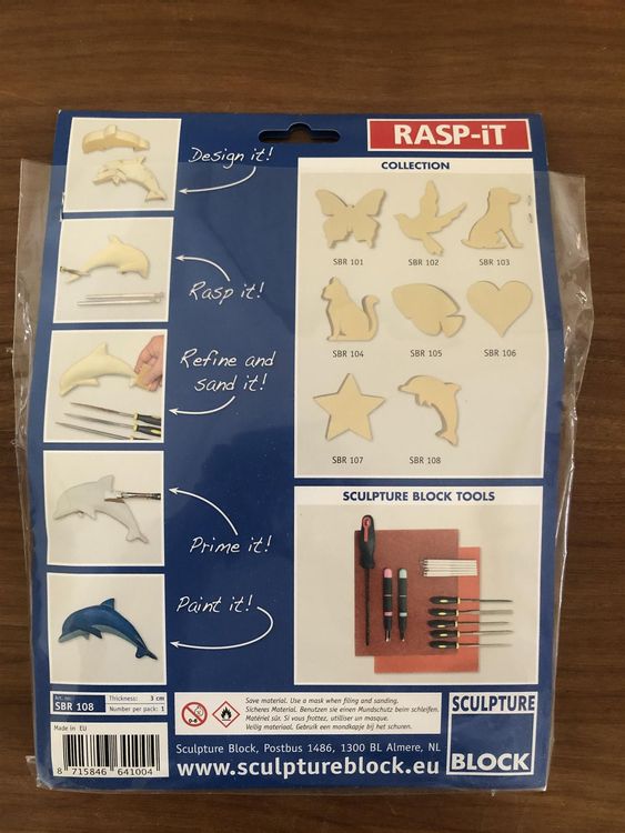 Sculpture Block RASP-iT SBR 108 DELFIN Hartschaumblock (NEU) | Kaufen ...