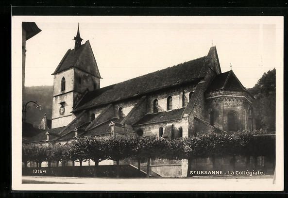 Cartoline postali: AK St. Ursanne, La Collegiale – Usato da Berlin venduto da bartko-reher
