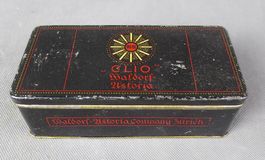 vintage Blech-Box / (Zigarren-) Schachtel