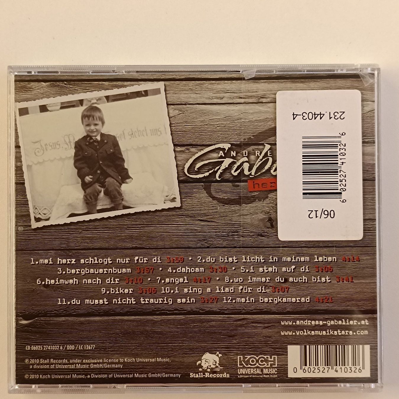 CD: Andreas Gabalier - Herzwerk F23, CD – Usato da Sessa venduto da fraenklishop 1