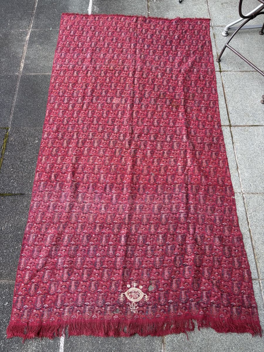 Foulard & Sciarpe: Antiker Kaschmirschal rot, mit Paisley Muster – Usato da Zürich venduto da mimikiki100