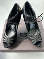 Pumps schwarz Nubukleder Grösse 40 Navyboot