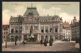 St. Gallen, Bankverein mit Broderbrunnen