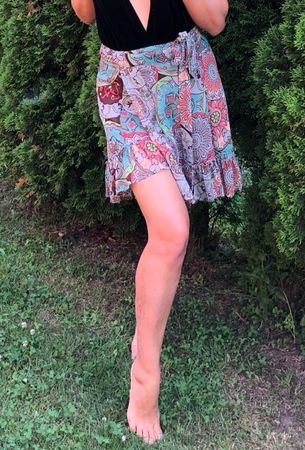 Sexy Gonna multicolore fOne size-ideale per vacanze