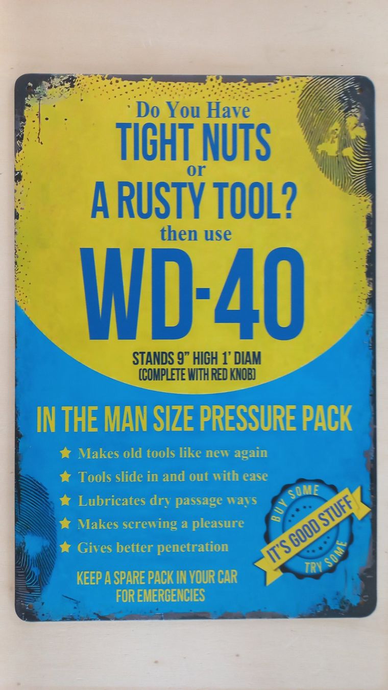 Insegne: WD-40 Blechschild – Nuovo (secondo la descrizione) da Alberswil venduto da mech350