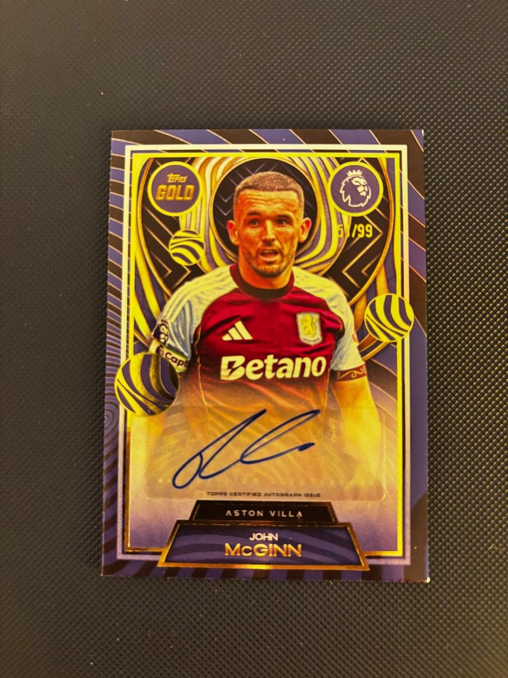 Topps Carte collezionabili: Topps John McGinn Aston Villa Auto 51/99 – Nuovo (secondo la descrizione) da Châtelaine venduto da Nico_Este