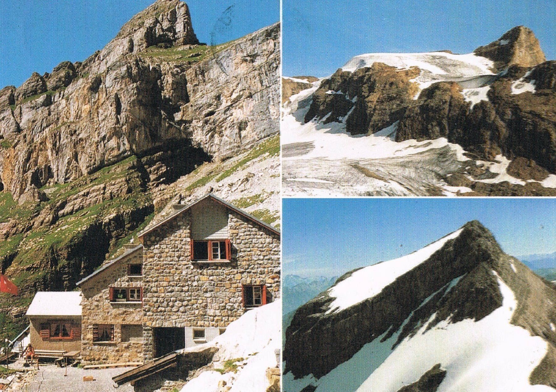 Cartoline postali: Glärnischhütte, 3-Bilder-AK – Usato da Buchs AG venduto da Baerfisch
