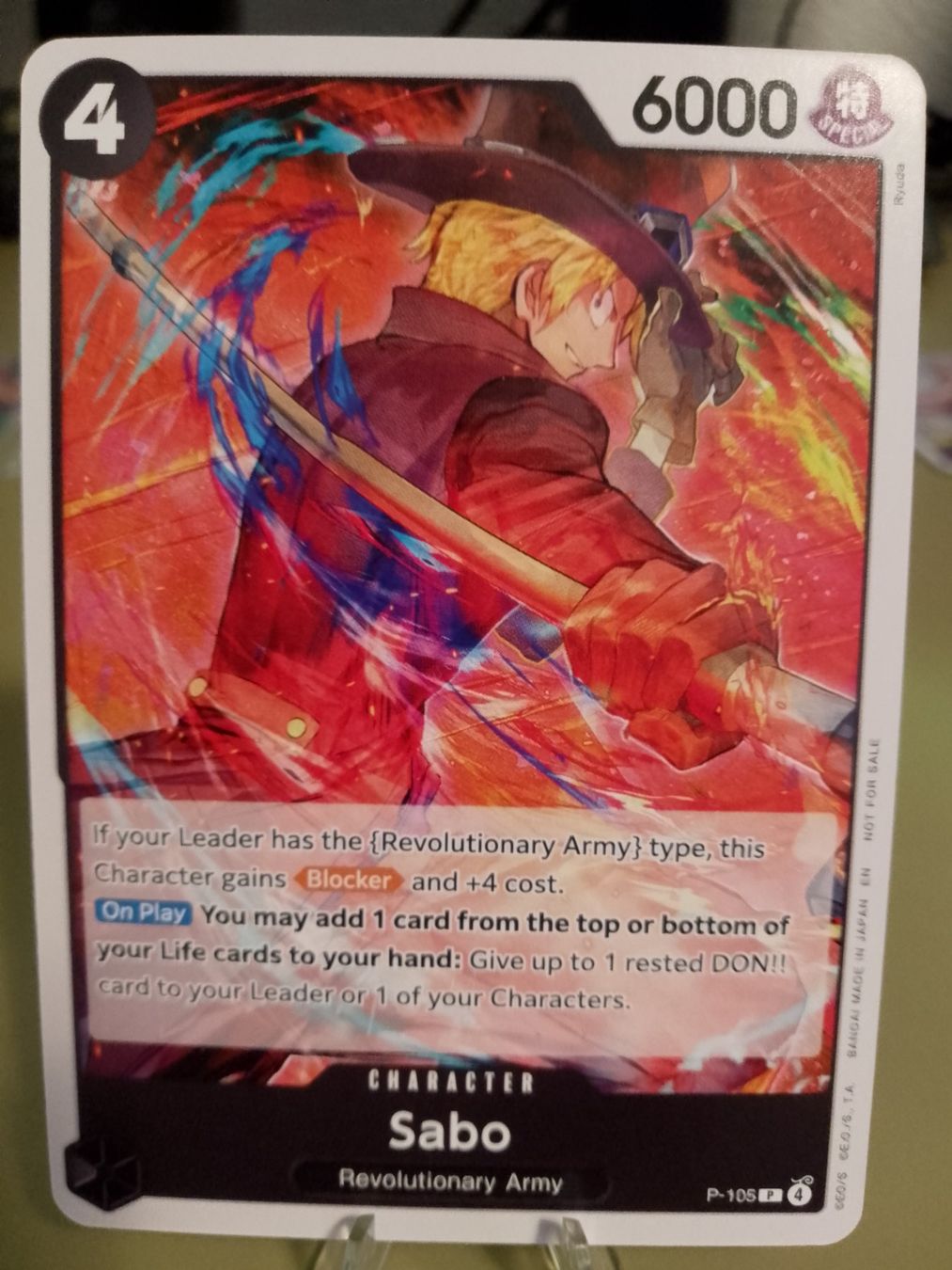 Bandai Carte collezionabili: One Piece Sabo Promo P-105 Englisch – Nuovo (secondo la descrizione) da Jona venduto da Stack