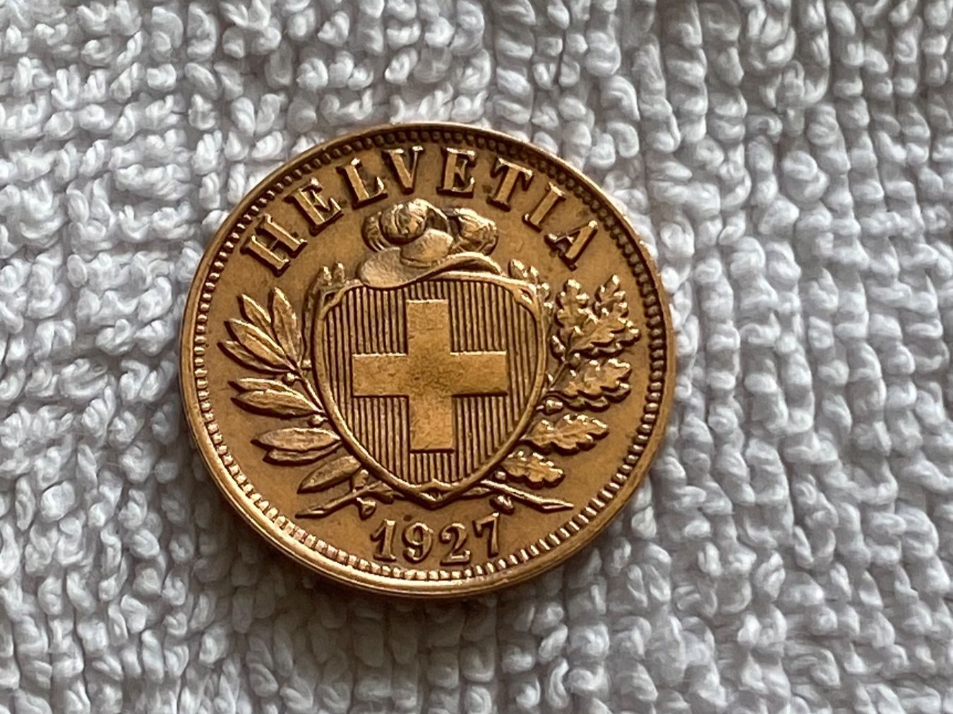 Tutti le monete: 2 centimes/rappen 1927 – Usato da Nyon venduto da Ilmi09