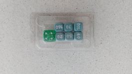 Set of dices - green sealed