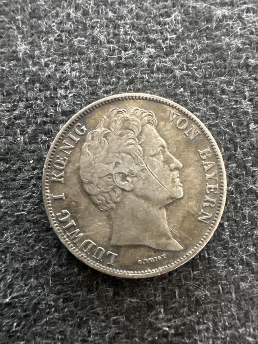 Alle Münzen: 1 Gulden Bayern 1840 – Gebraucht aus Wettingen von Phibras