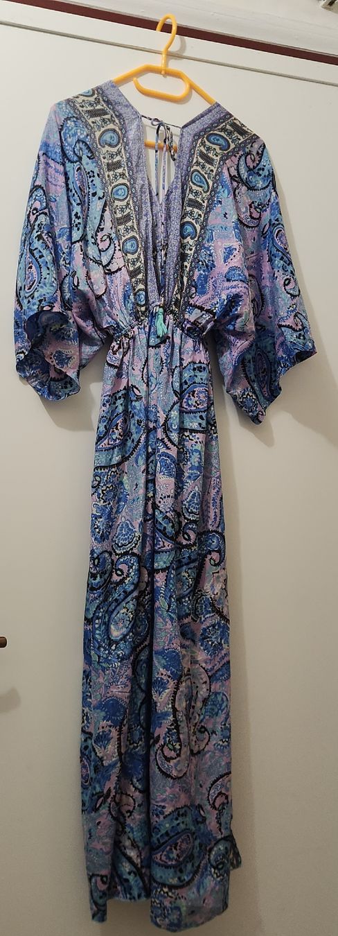 Robes: Robe longue imprimée poly-soie taille unique  – D'occasion à Niedergösgen par Eva2410 1