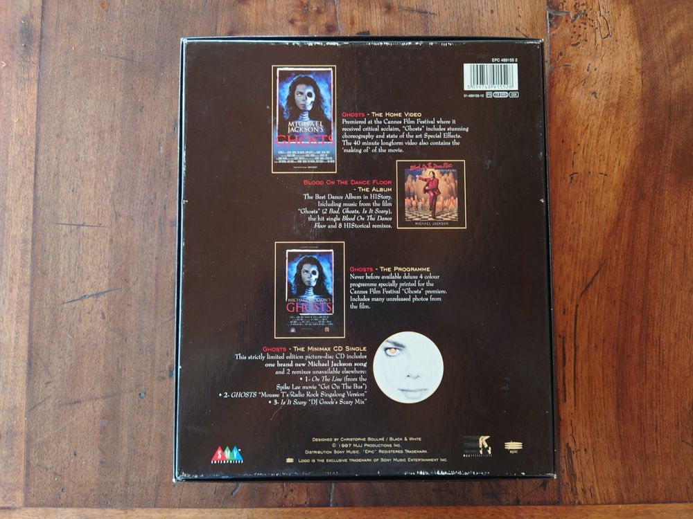 Michael Jackson Deluxe Box GHOST (2 CDs+VHS) limited edition (Neu ...